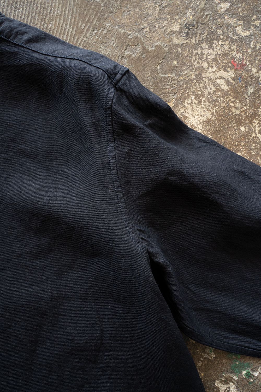 和紙大麻シャツ(濃紺)