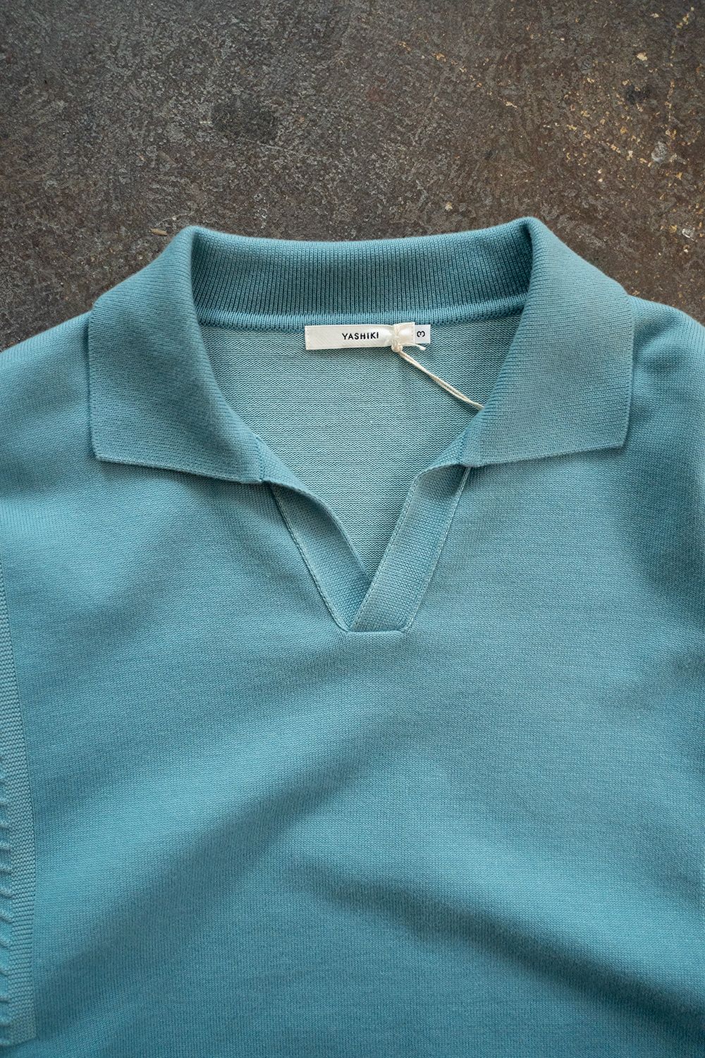 YASHIKI - 【ラスト1点】【24SS】Shunrin Skipper Knit(SKY BLUE