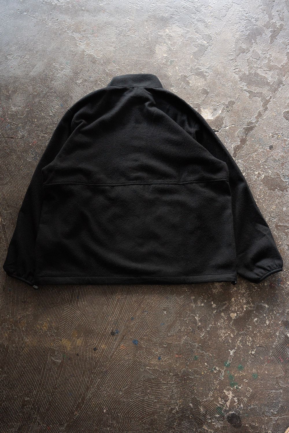 【26AW】カシミア混ジップブルゾン(BLACK)