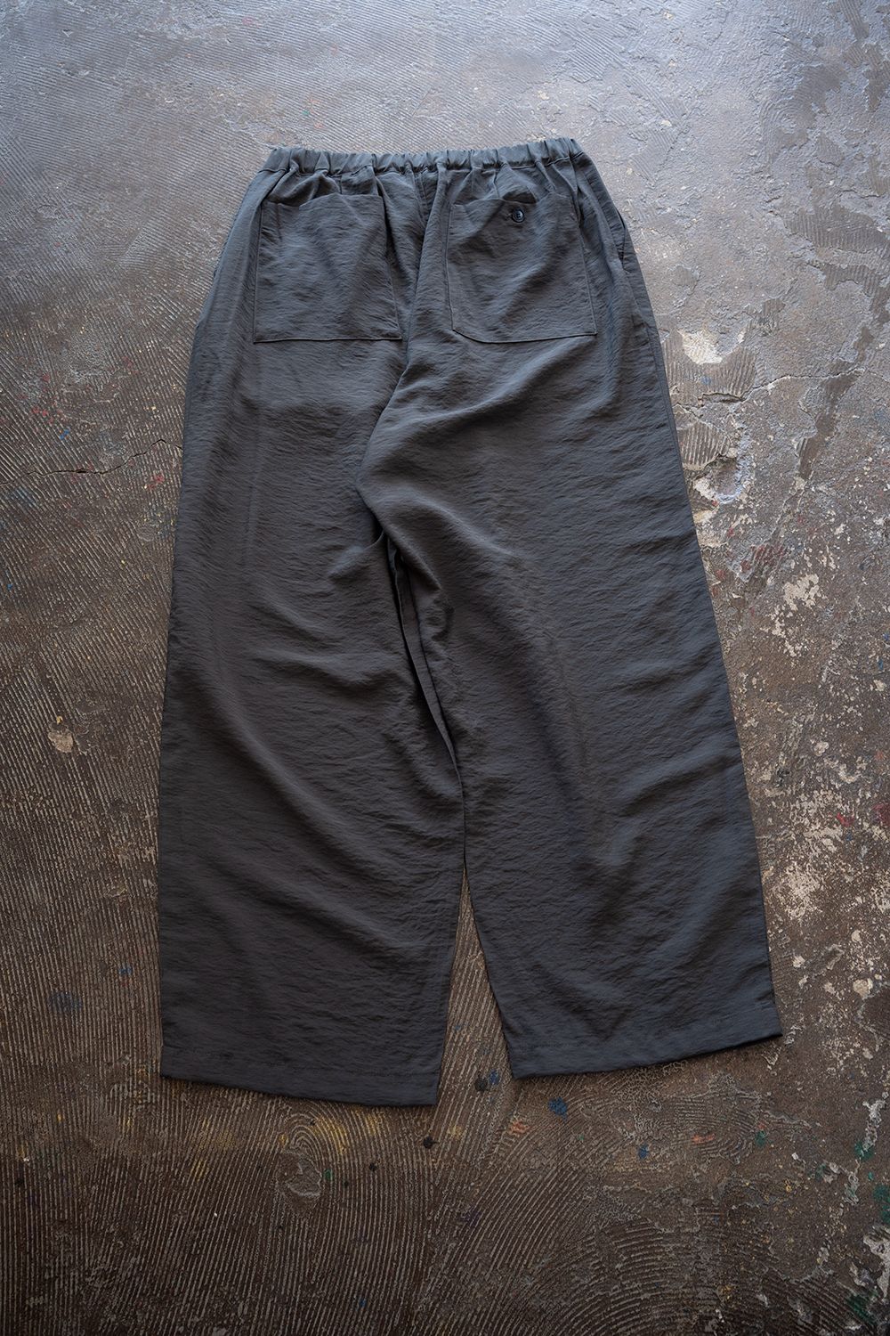 【26SS】レーヨン×リネンイージーパンツ(SLATE GRAY)