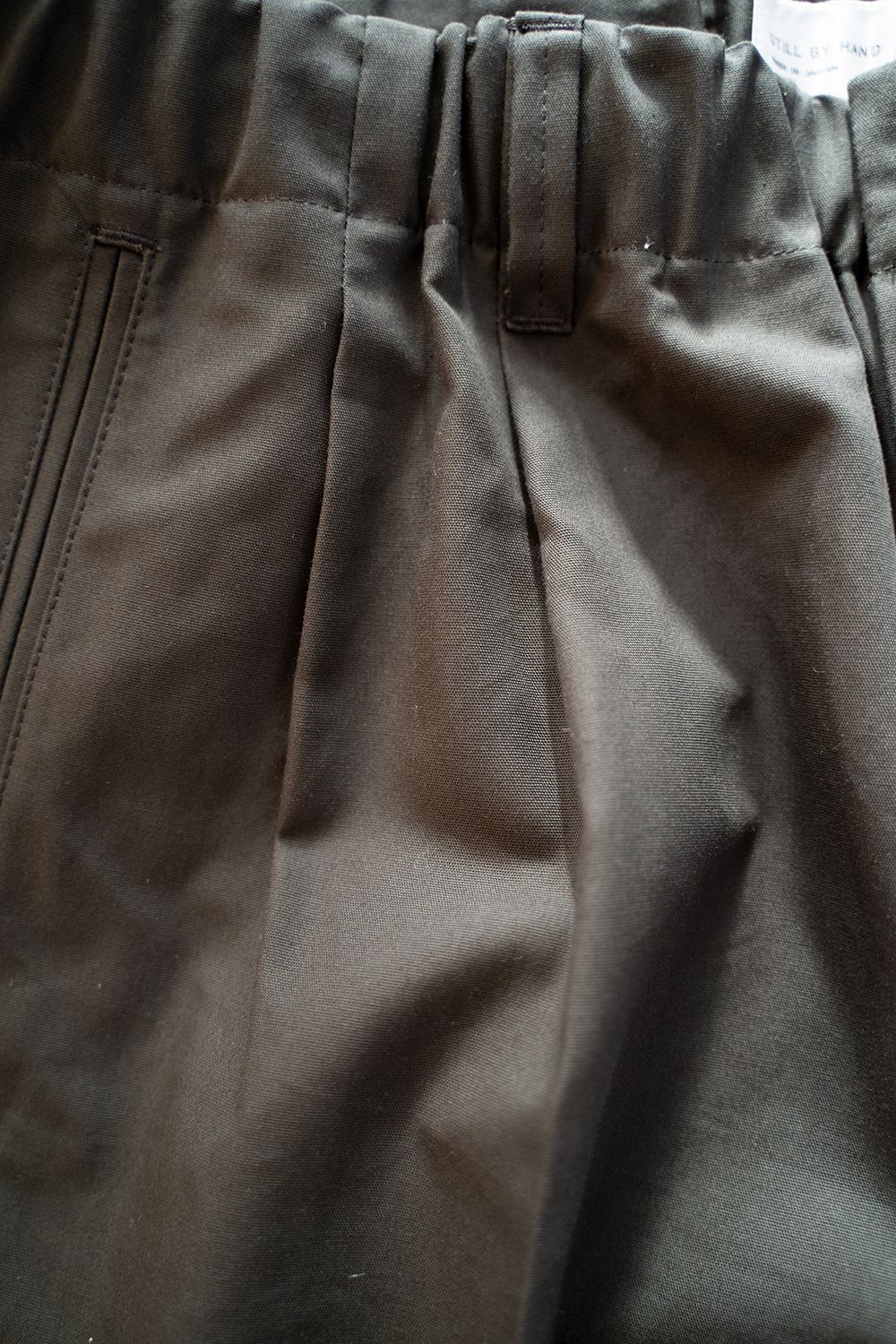 【ラスト1点】【22AW】甘撚りオックス2タックイージーパンツ(CHARCOAL)