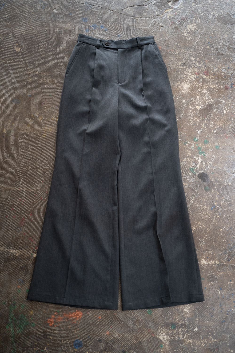 【26AW】Fluid Flare Pants/フルーイドフレアパンツ(GRAY)