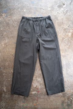 【ラスト1点】【22SS】強撚サマーウールベイカーパンツ(CHARCOAL)
