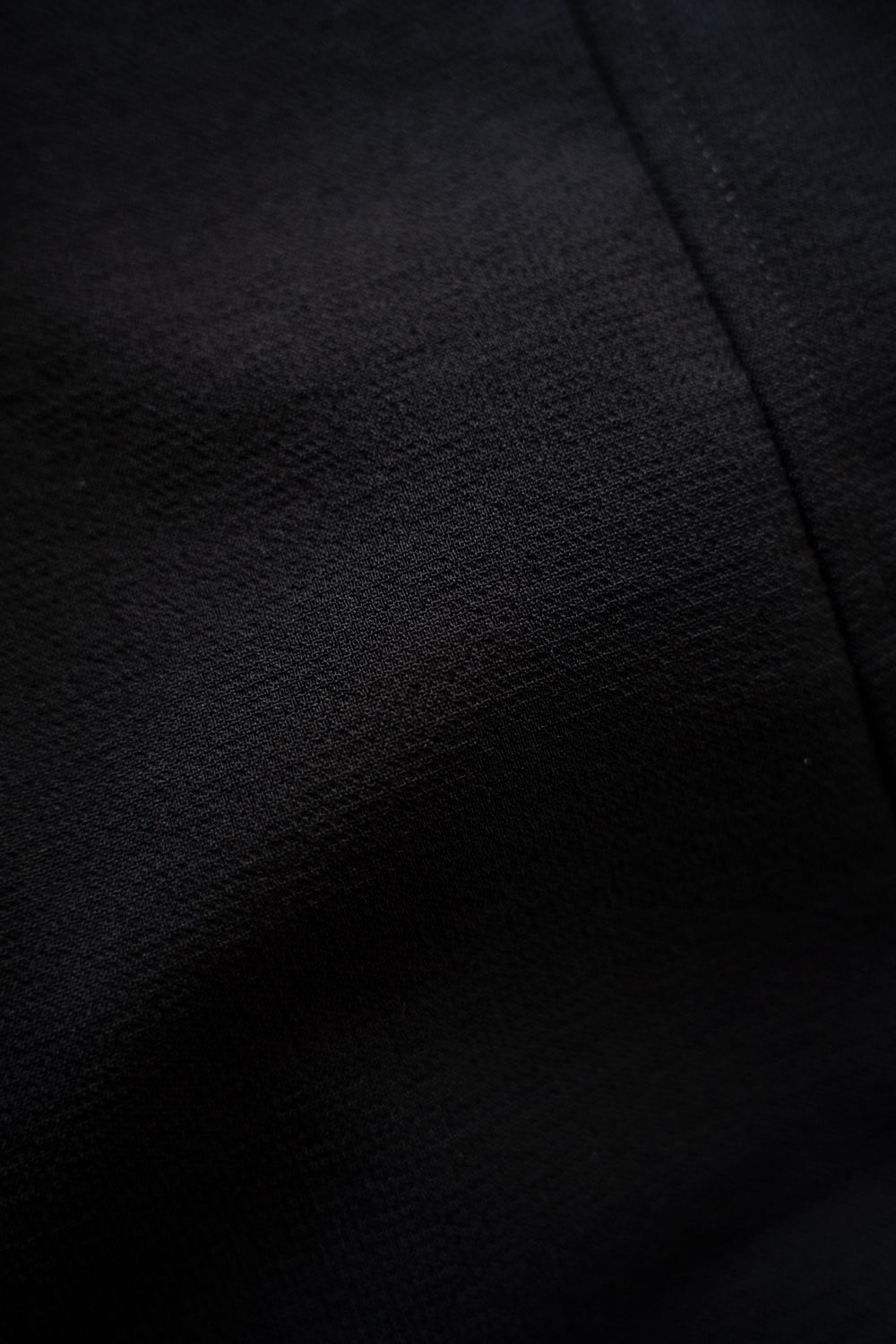 【256SS】ディープタックポリエステルワイドテーパードパンツ(BLACK)