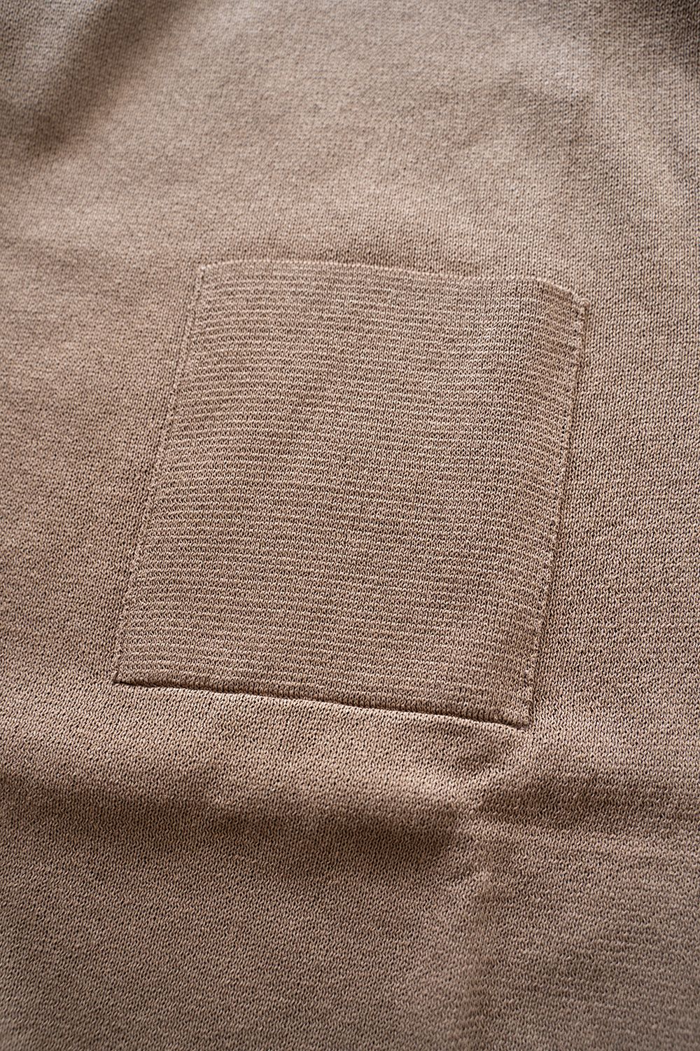 【ラスト1点】和紙混サドルショルダーニット(LIGHT BROWN)