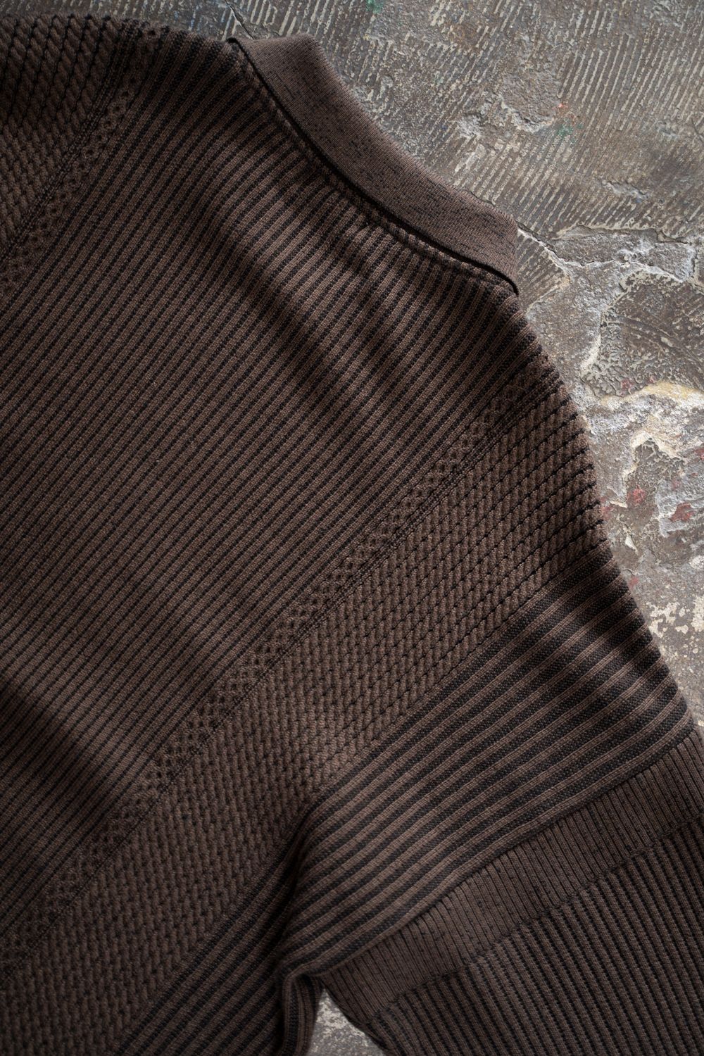 【26AW】Teriha Zip Polo(BROWN)