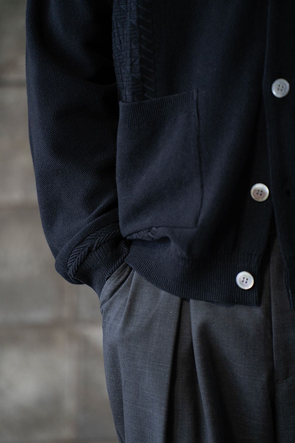 【ラスト1点】【24SS】Kusaho Cardigan(BLACK)