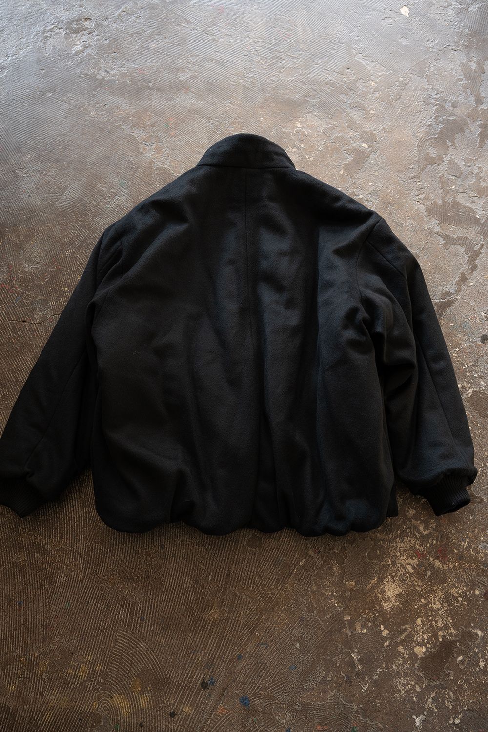 【26AW】Super100'sローデンクロスシンサレートスタンドカラーブルゾン(BLACK)