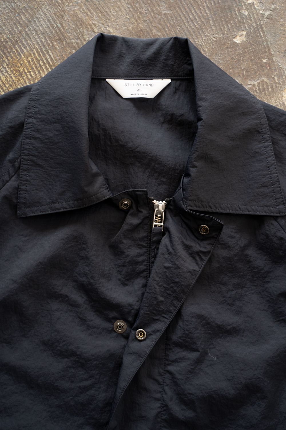 【ラスト1点】【25AW】ナイロンハーフコート(DARK NAVY)