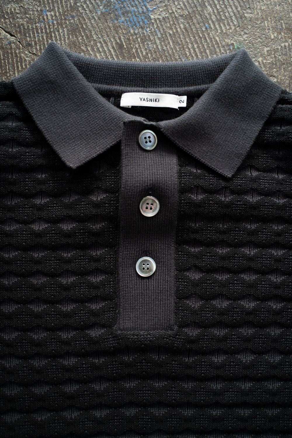 【25AW】Rikka Knit Polo(DARK NAVY)