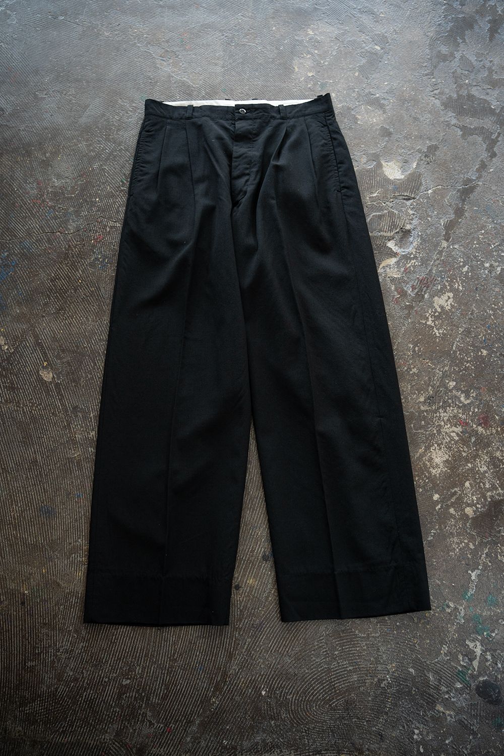 【26SS】Wool 2Tuck Trousers(BLACK)