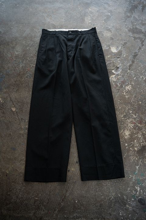 【26SS】Wool 2Tuck Trousers(BLACK)