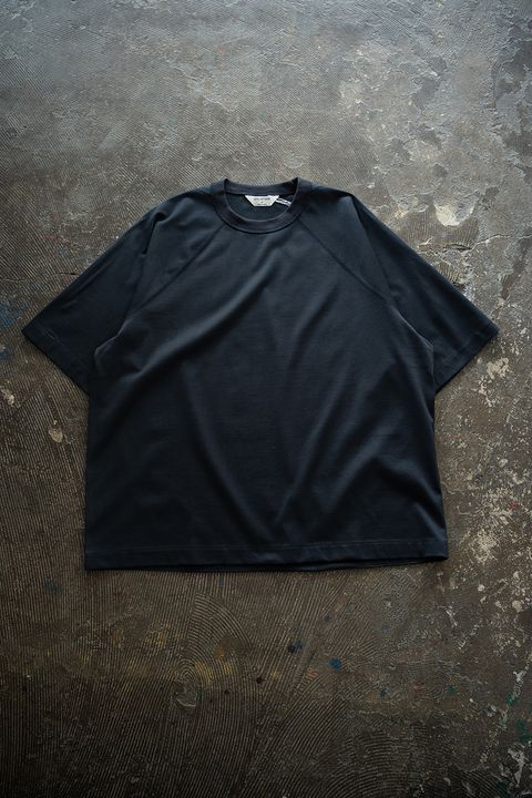 【26SS】オーバーサイズ変形スリーブTシャツ(NAVY)
