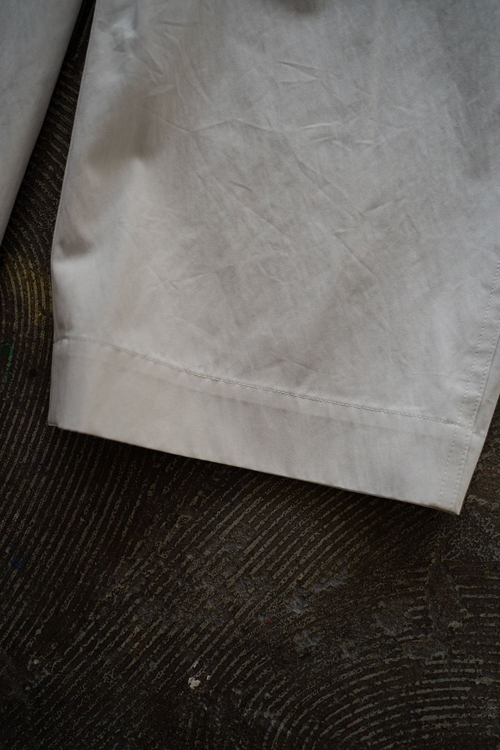 【ラスト1点】【24SS】2-Tack Cotton Nylon Baker Pants/2タックコットンナイロンベイカーパンツ(IVORY)