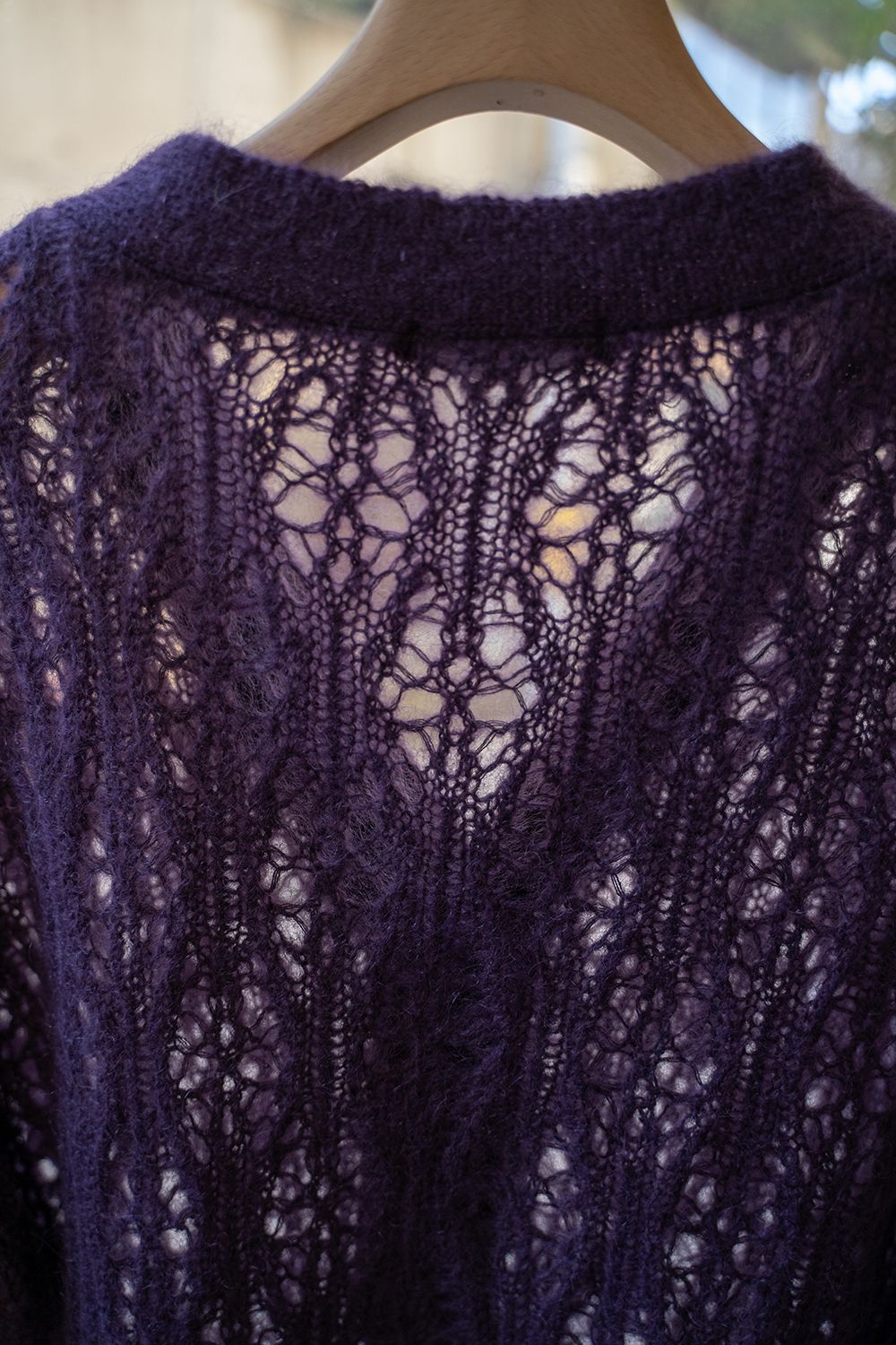 【ラスト1点】【24AW】Melt Cardigan/メルトカーディガン(PURPLE)