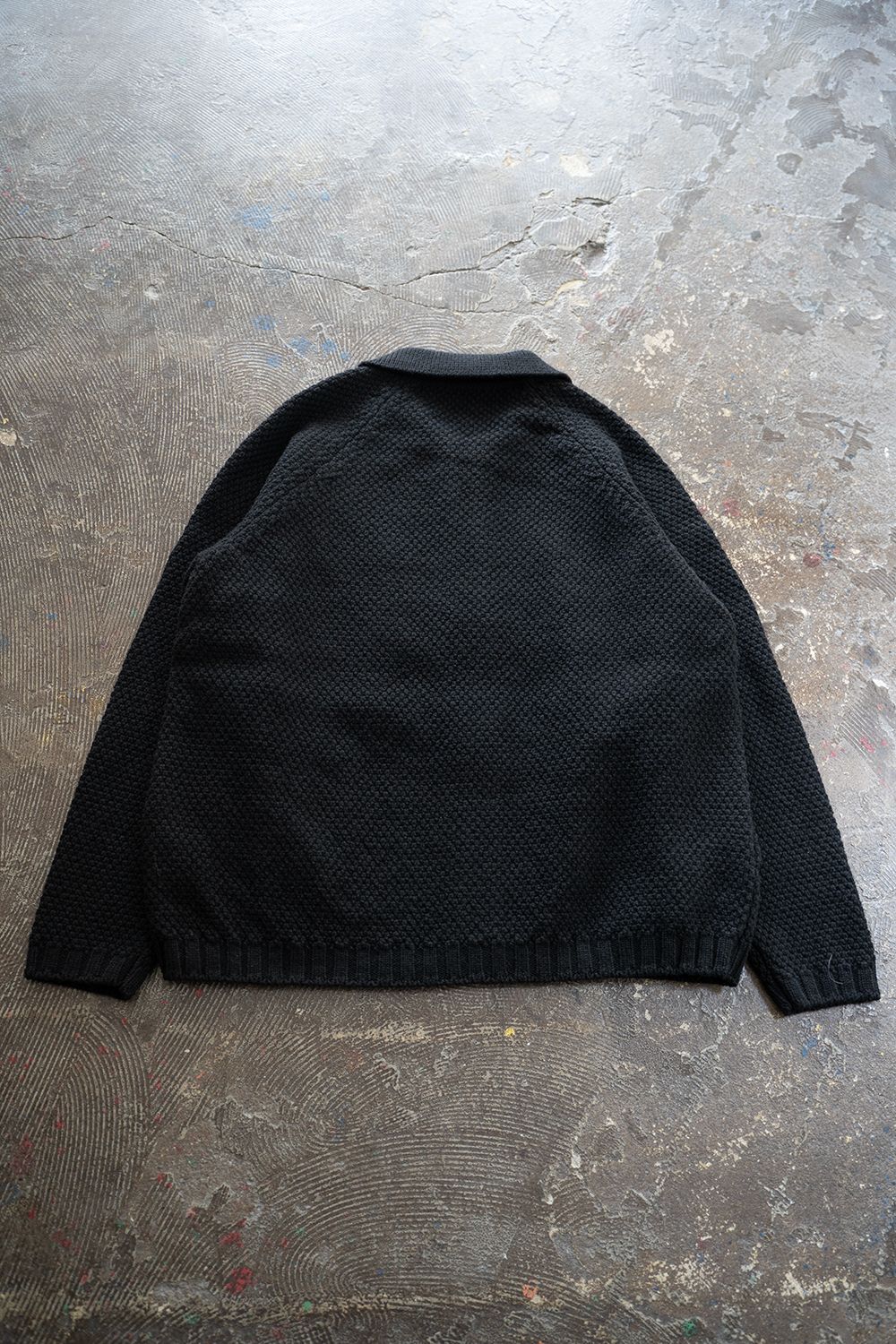 【25AW】5Gニットジップブルゾン(BLACK)