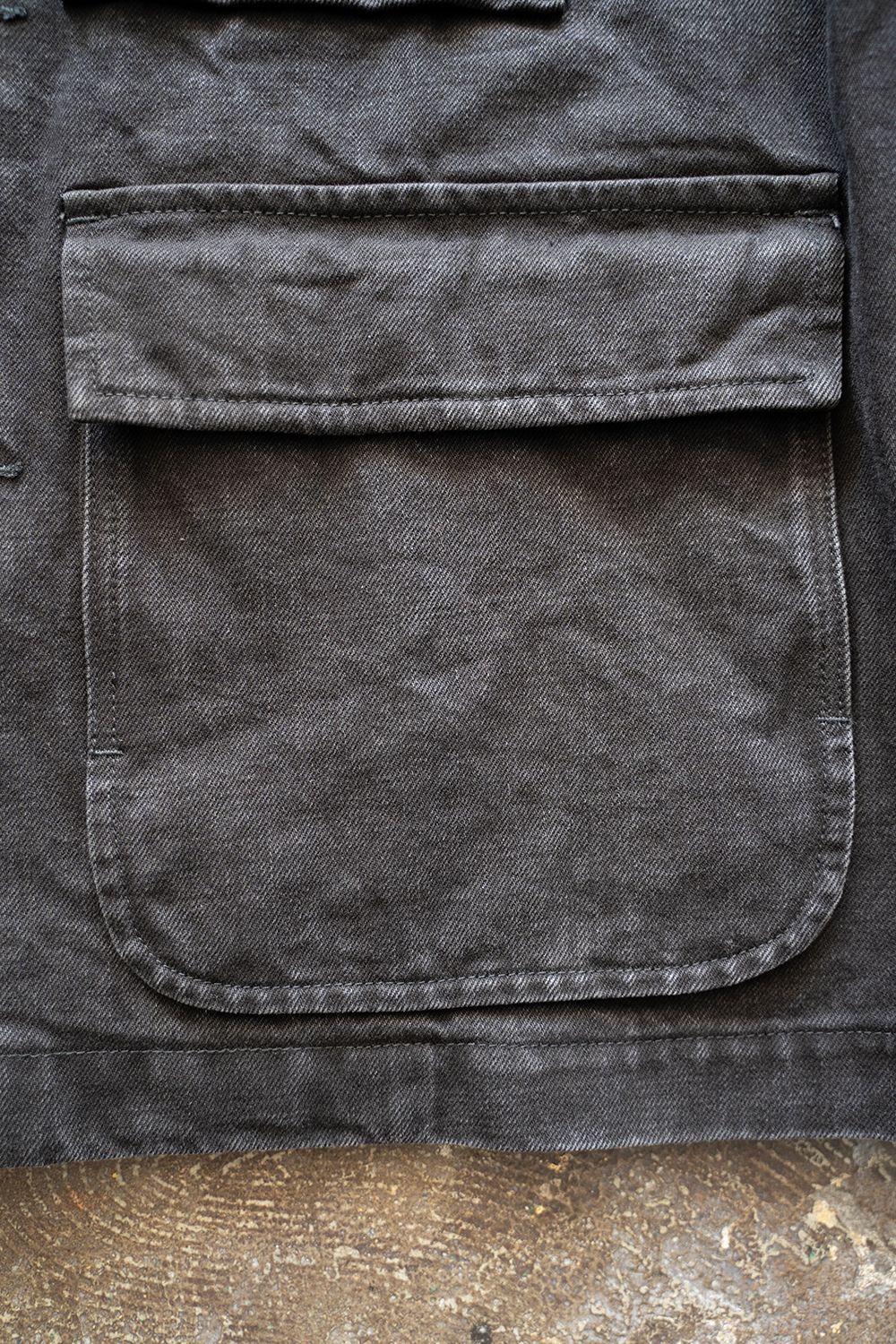 kontor - 【ラスト1点】【22AW】Denim Coverall Jacket(BLACK kontor - 【ラスト1点】【22AW】Denim Coverall Jacket(BLACK