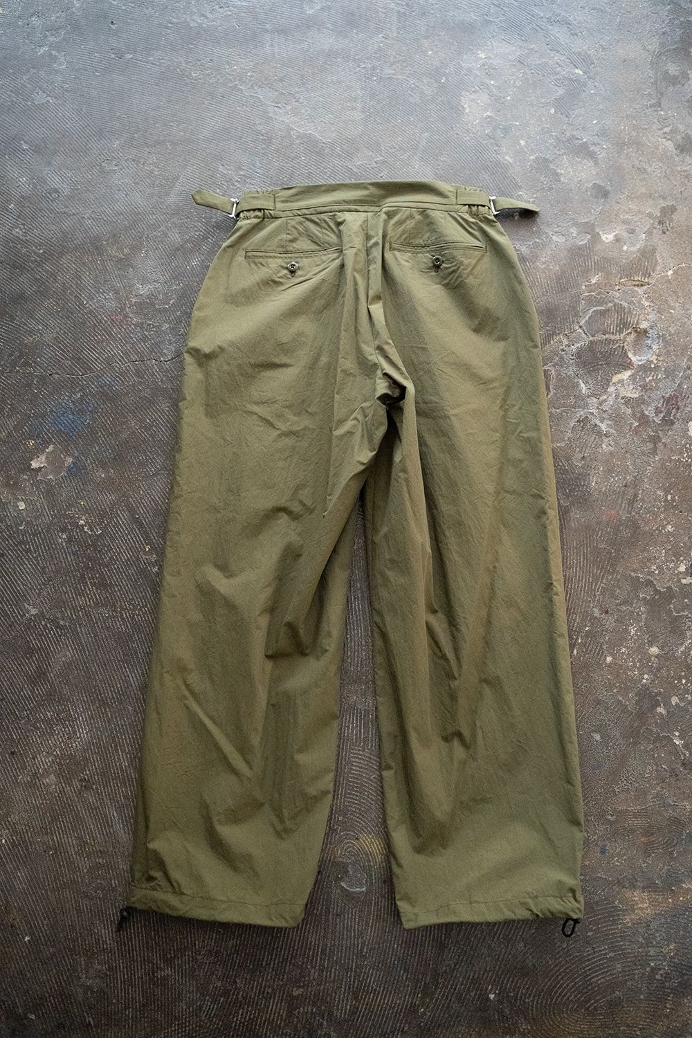 SAYATOMO - 【ラスト1点】2-Tack Cotton-Nylon Trousers/2タック