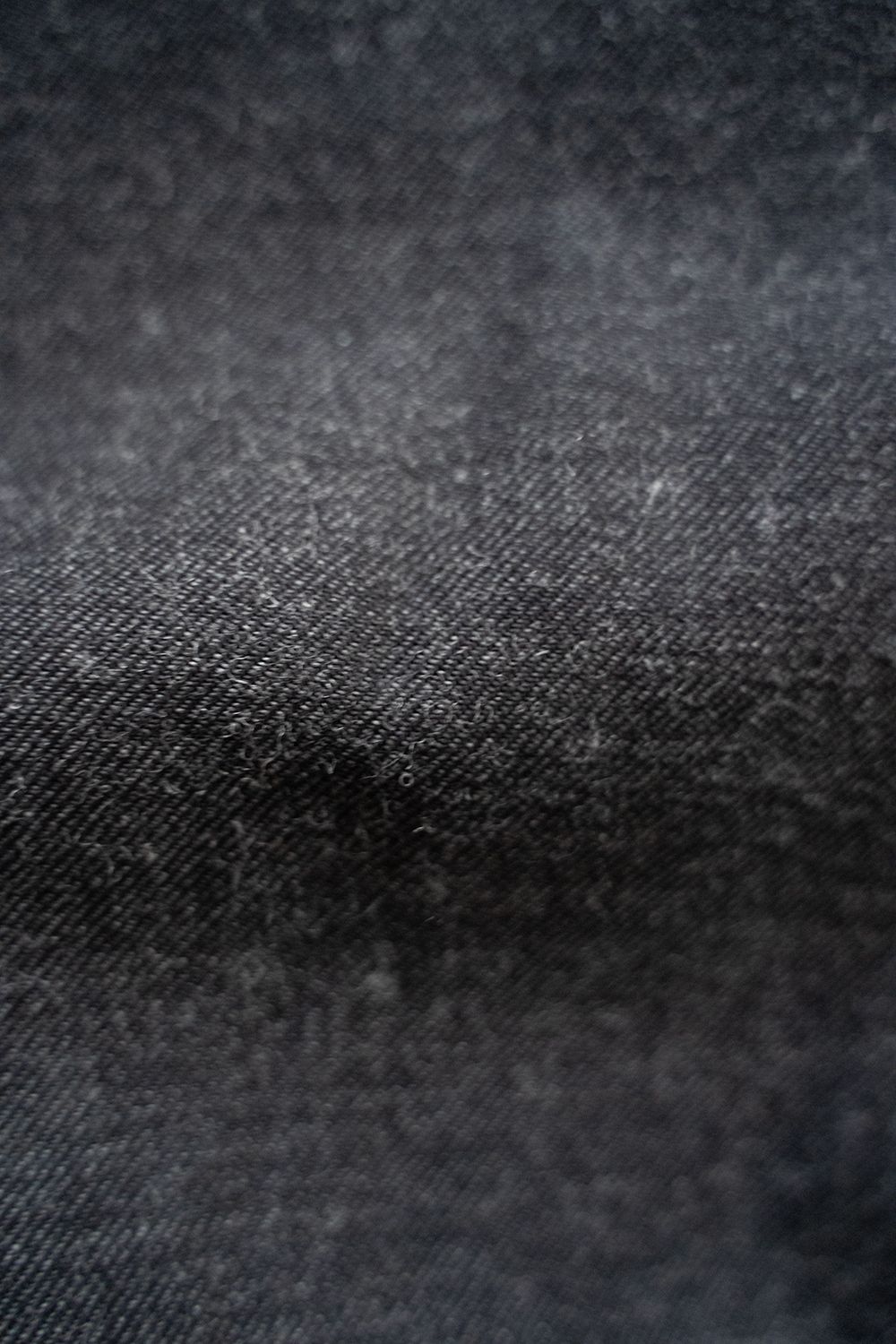 【ラスト1点】【23AW】ウール×コットンシャンブレーバンドカラーシャツ(CHARCOAL)