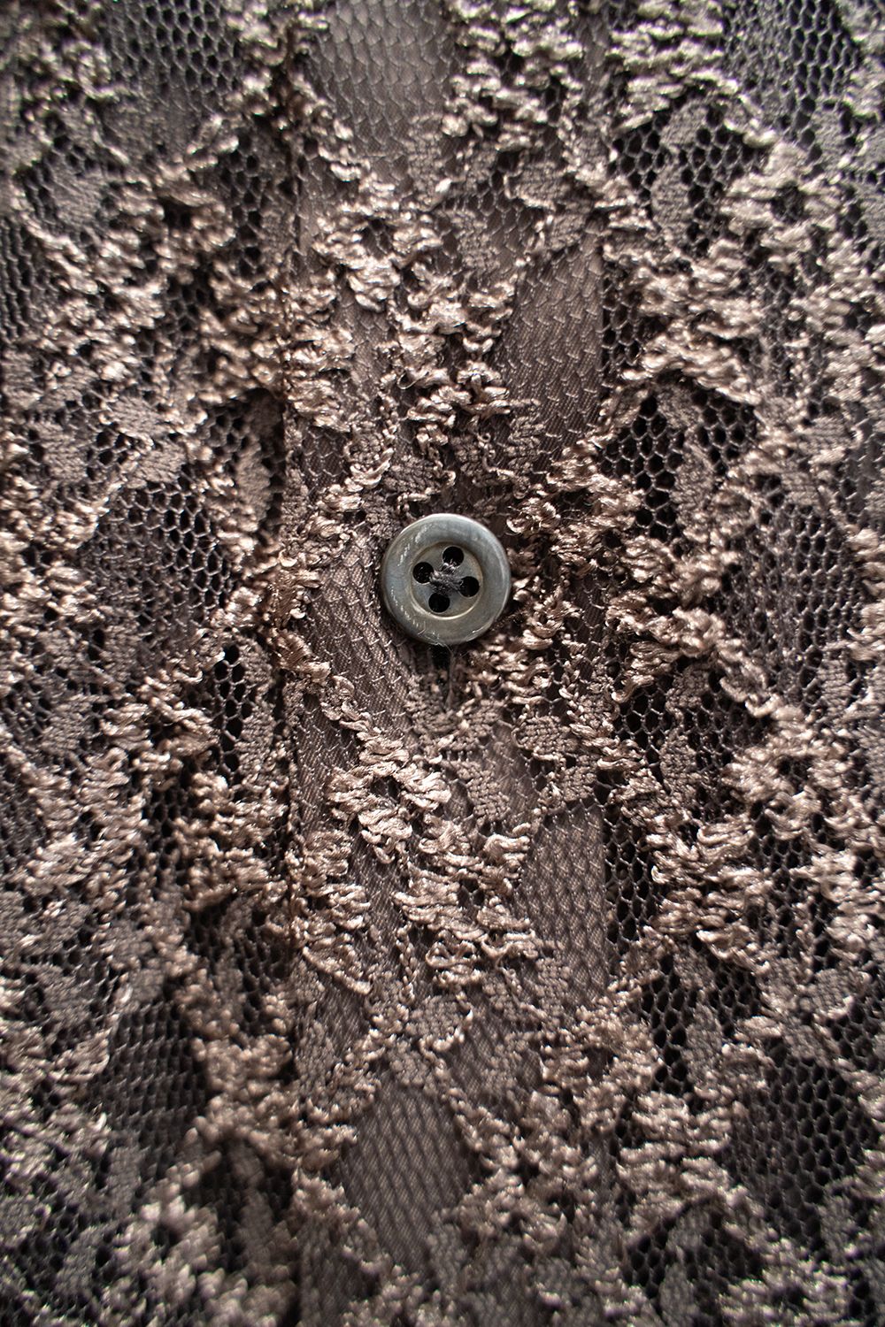 【ラスト1点】【24SS】Russell Lace L/S Shirt/ラッセルレースロングスリーブシャツ(BROWN)