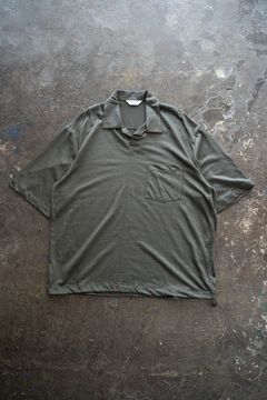 【ラスト1点】【25SS】ラミー半袖プルオーバーシャツ(KHAKI GRAY)