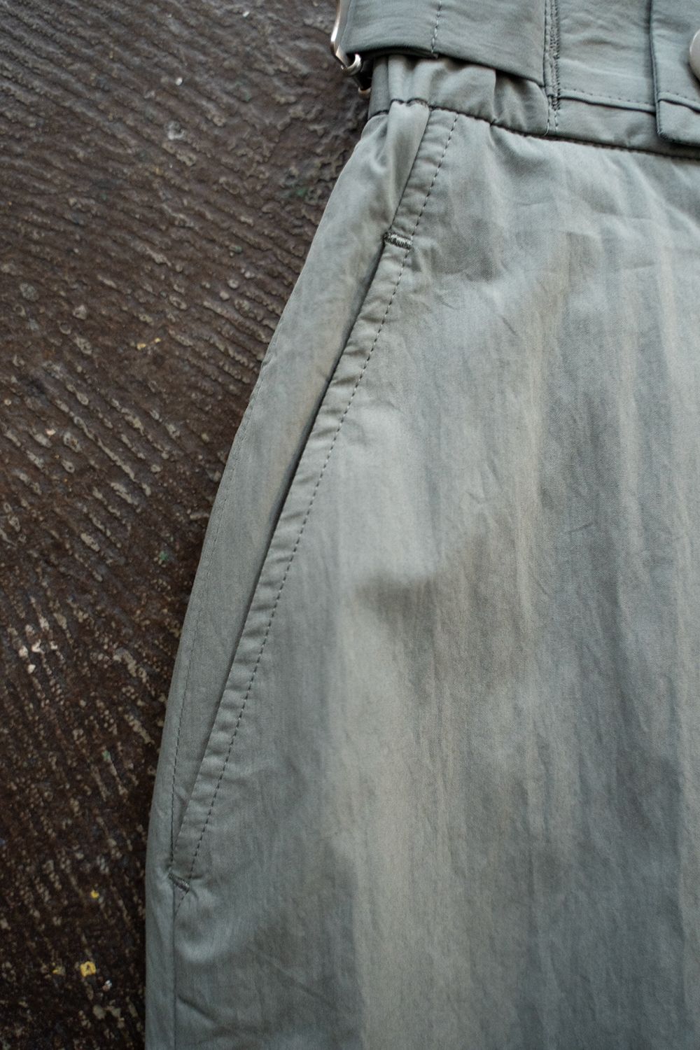 2-Tack Cotton-Nylon Trousers/2タックコットンナイロントラウザーズ(MINT GREEN)