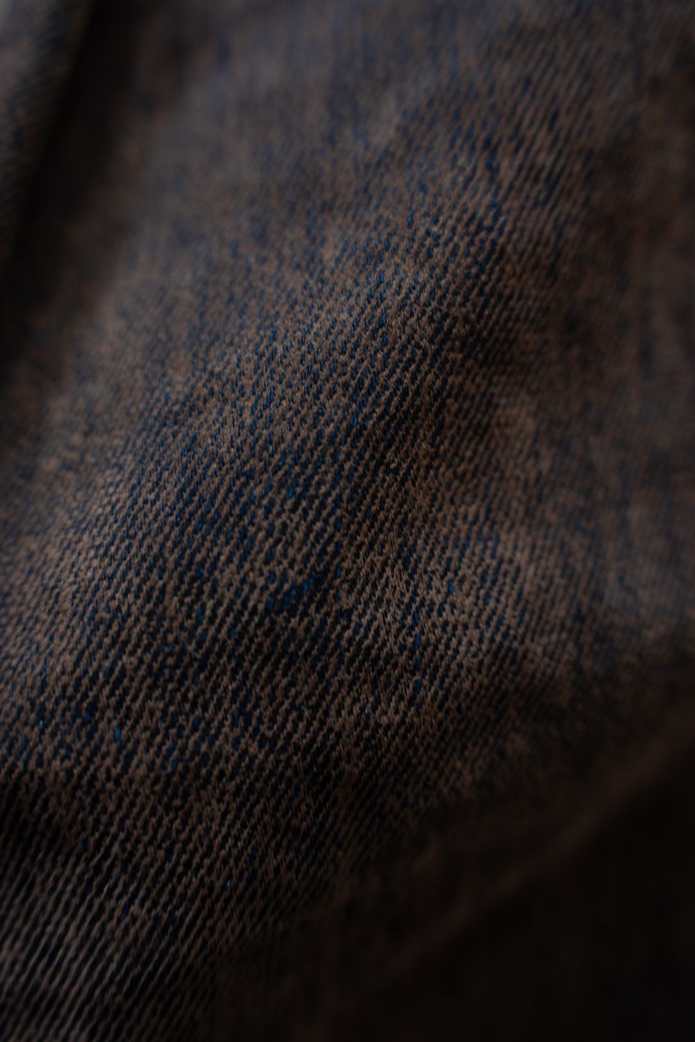 【26AW】Washed Flocked Denim Pants(FADED BROWN)