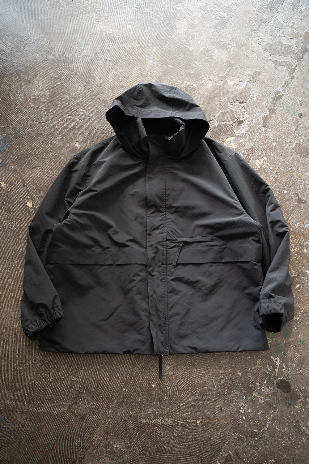 【ラスト1点】【24AW】撥水ポリエステルスタンドカラーブルゾン(INK BLACK)