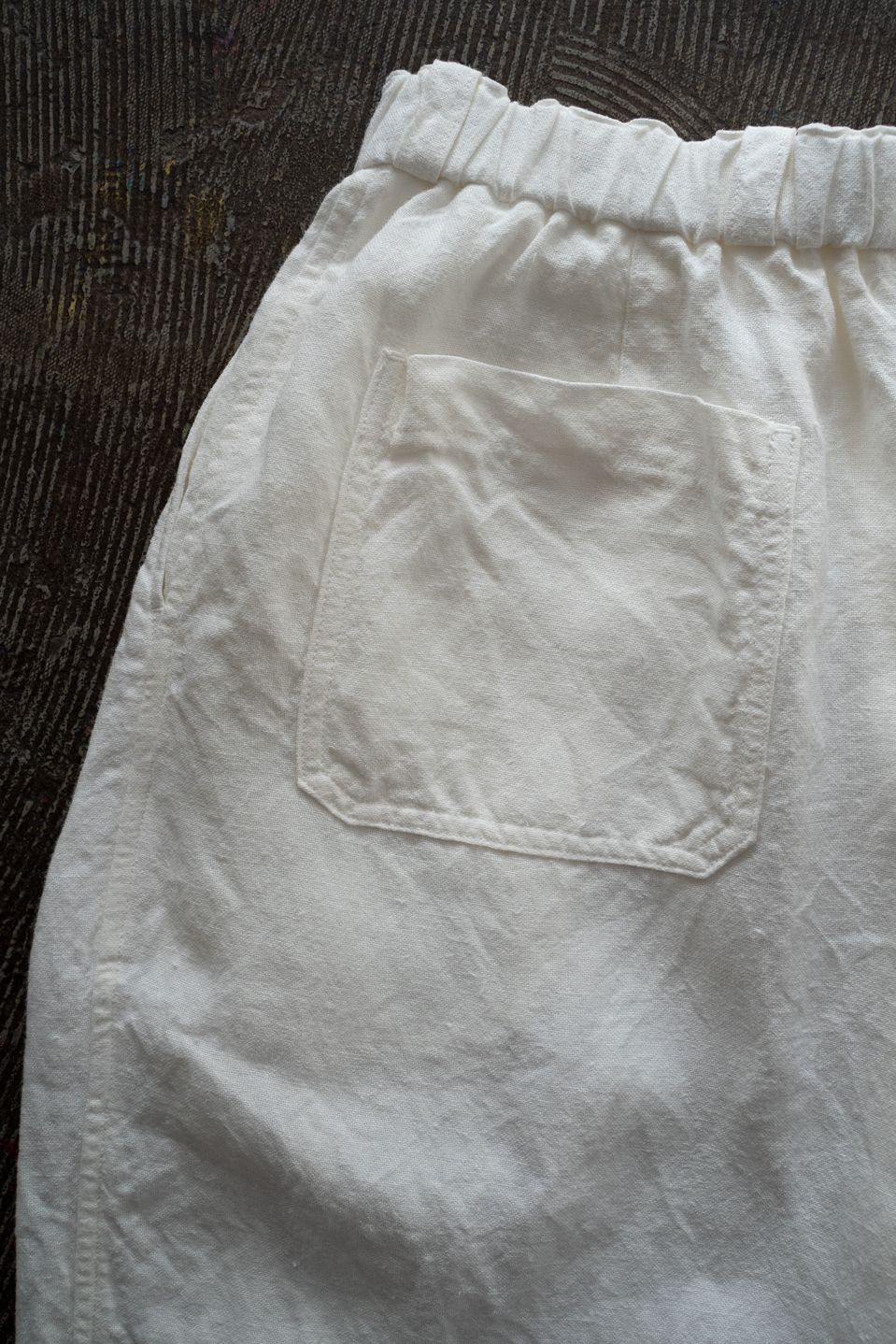 起毛大麻パンツ(白)