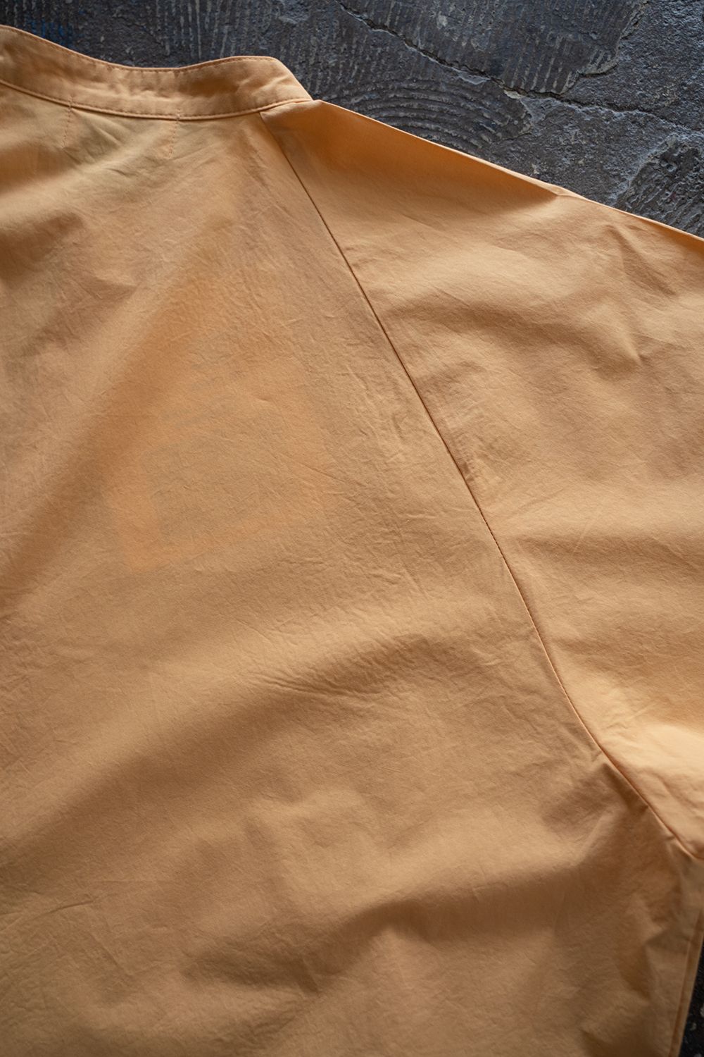 【ラスト1点】【23SS】Over Sized Band Collar Shirts(GUAVA ORANGE)