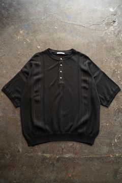 【26SS】Ryokufu Henley Knit(BLACK)