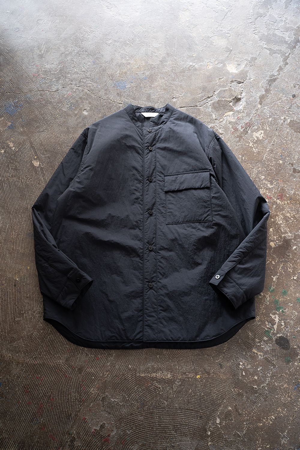 【25AW】シンサレートシャツブルゾン(INK BLACK)