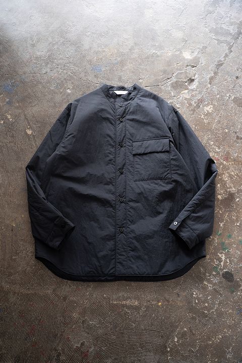 【25AW】シンサレートシャツブルゾン(INK BLACK)