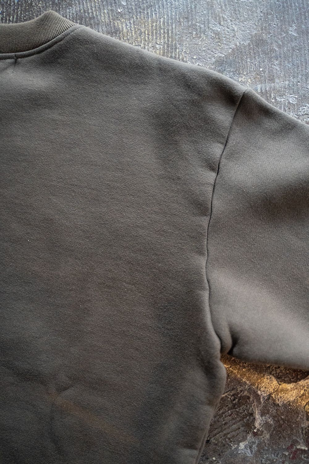【23AW】Loose Fit Crew Neck Sweat(CHARCOAL KHAKI)