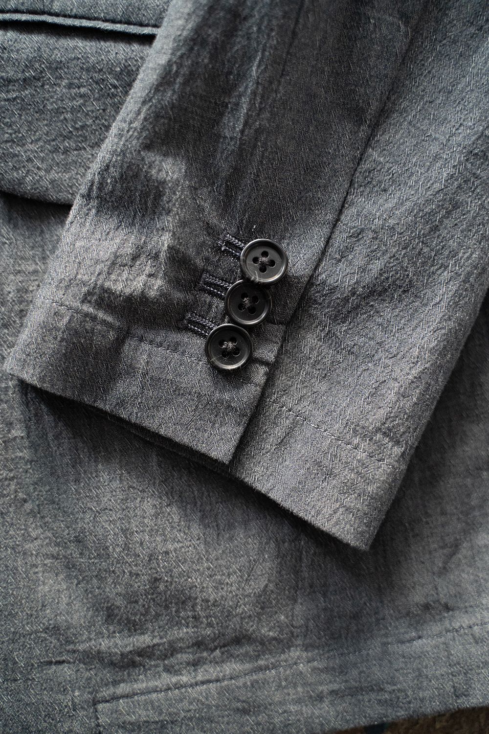 ジャケット・アウター Kics Document. CTTN CHAMBRAY 2B JACKET KICS DOCUMENT. - 【ラスト1点】【23SS】CTTN Chambray 2B