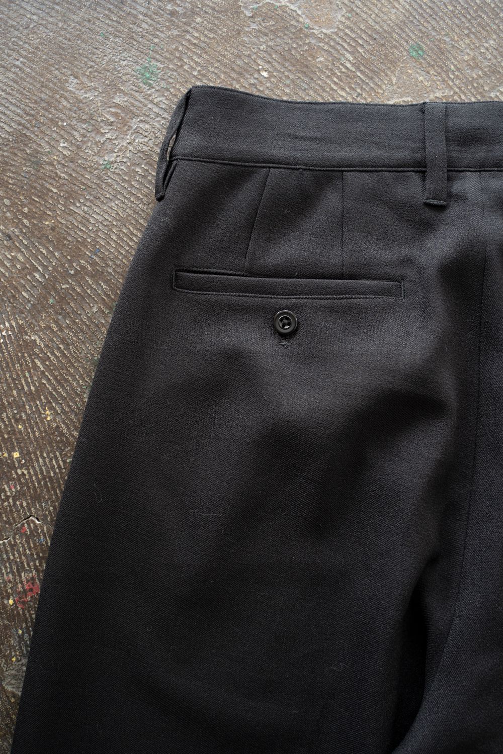 【ラスト1点】【25AW】2-Tack Wide Slacks/2タックワイドスラックス(BLACK)