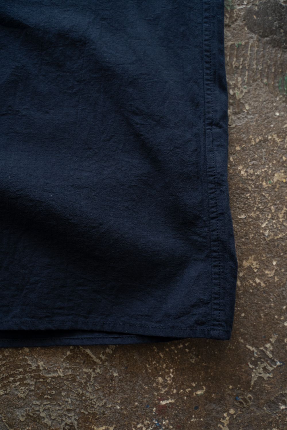 強撚OCブロードシャツ(濃紺)