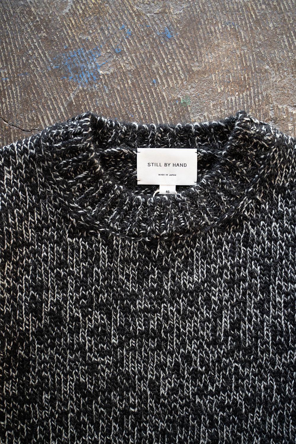 【ラスト1点】【23AW】3Gメランジニット(INK BLACK)