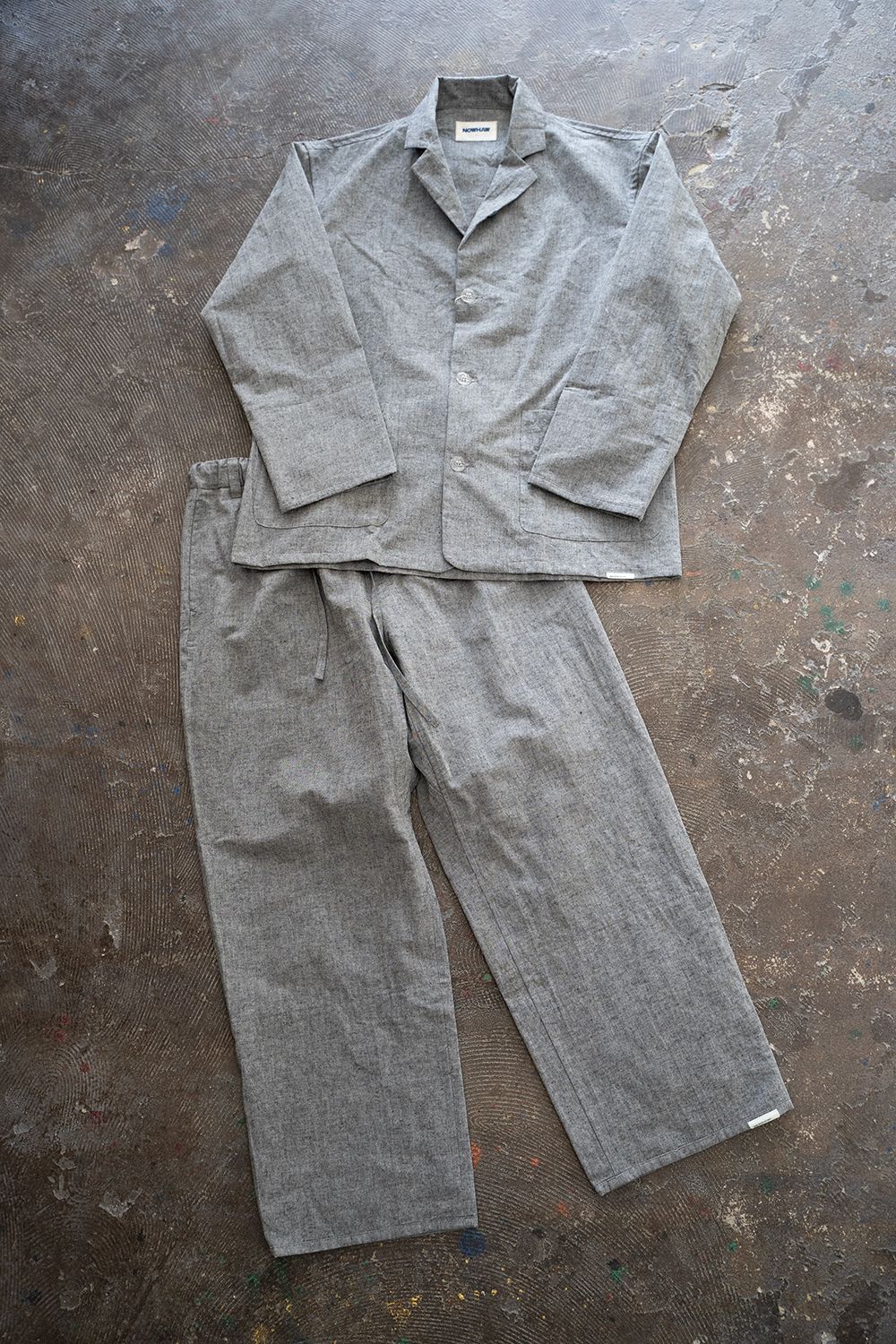 【ラスト1点】【23SS】"day"パジャマ【セットアップ】(LIGHT BLACK)