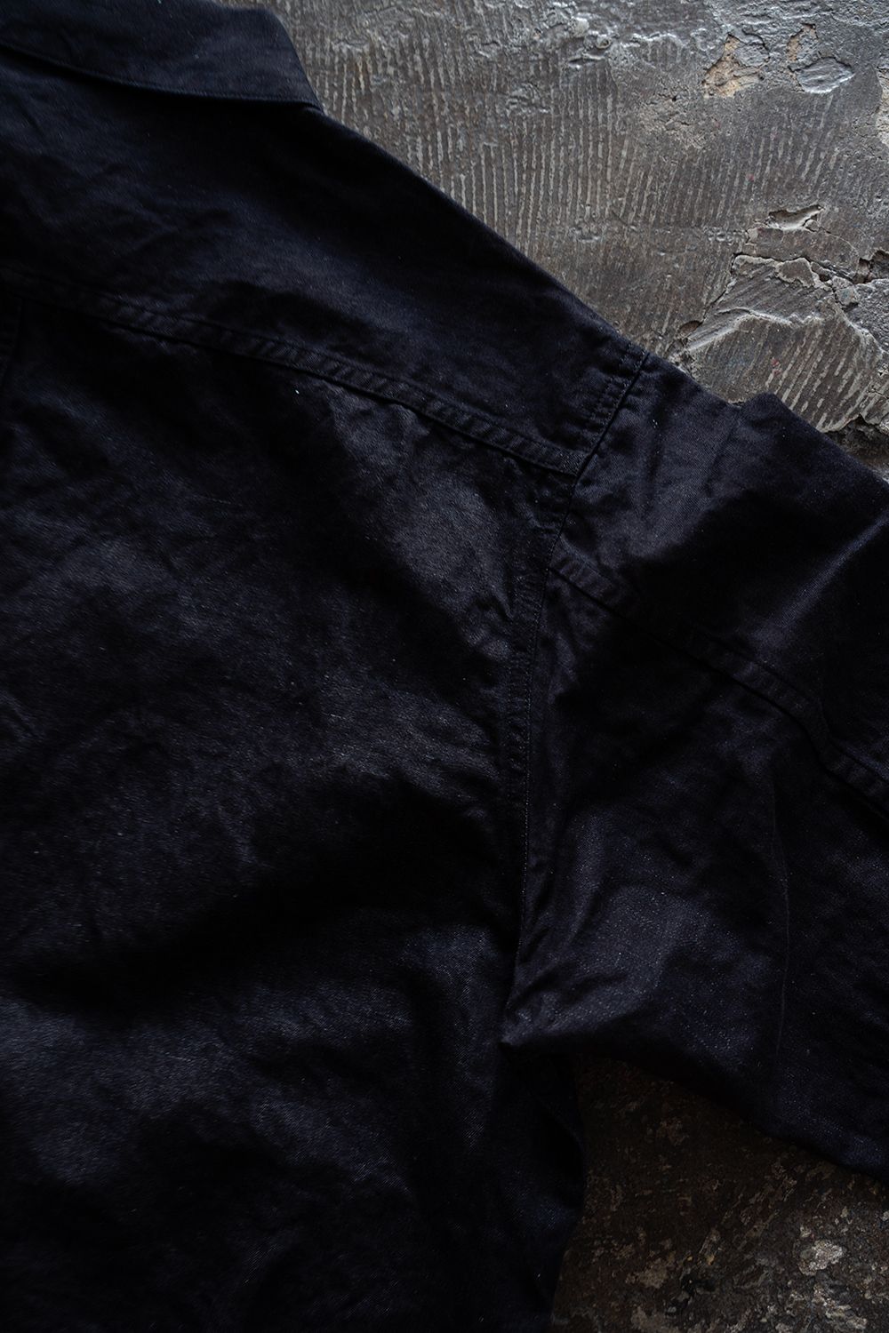 【ラスト1点】【26SS】8.5oz大麻混デニムブルゾン(DARK NAVY)