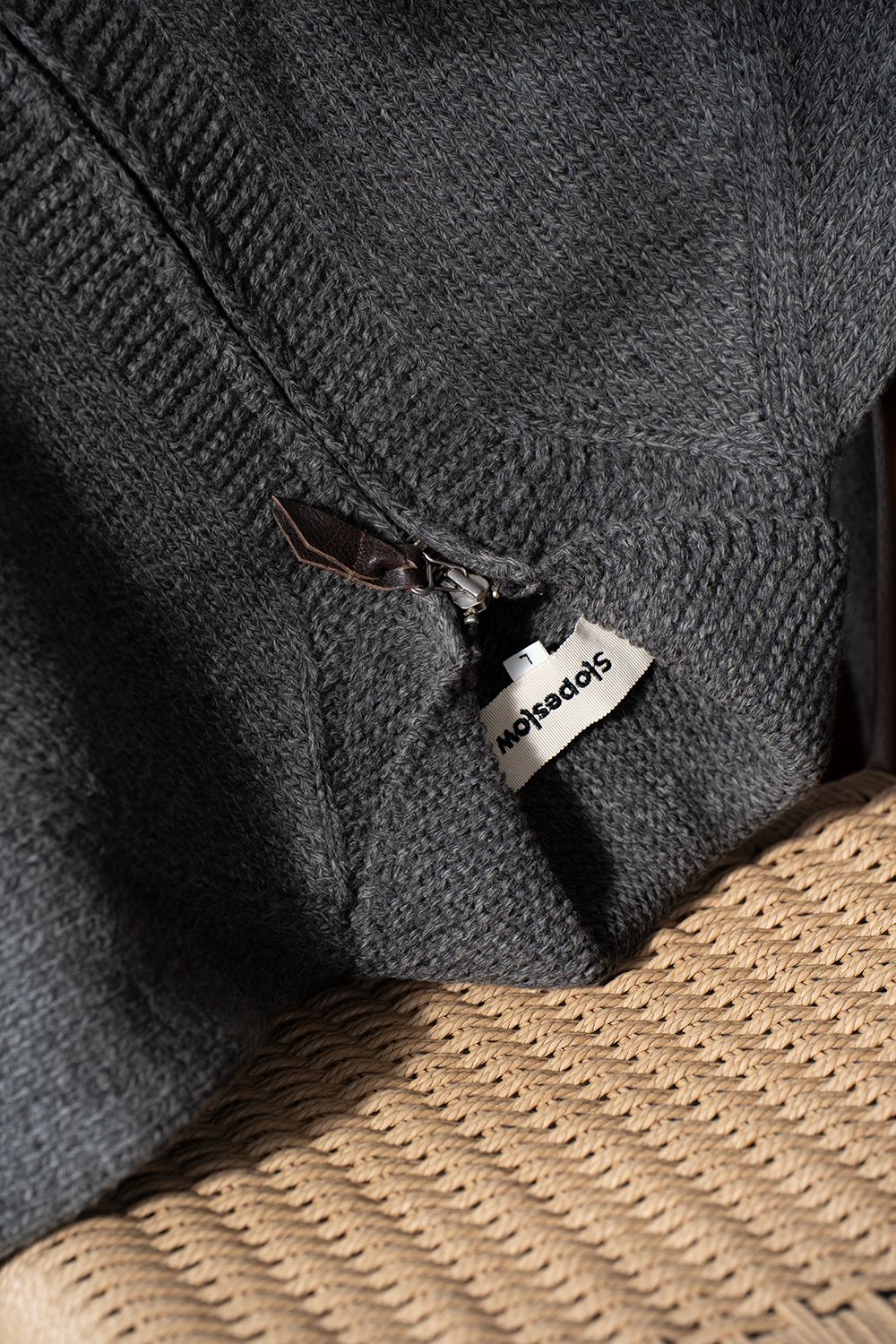 【Sサイズ】Cotton/Papar/Wool HAND KNITTING cowichan sweater(KURE)