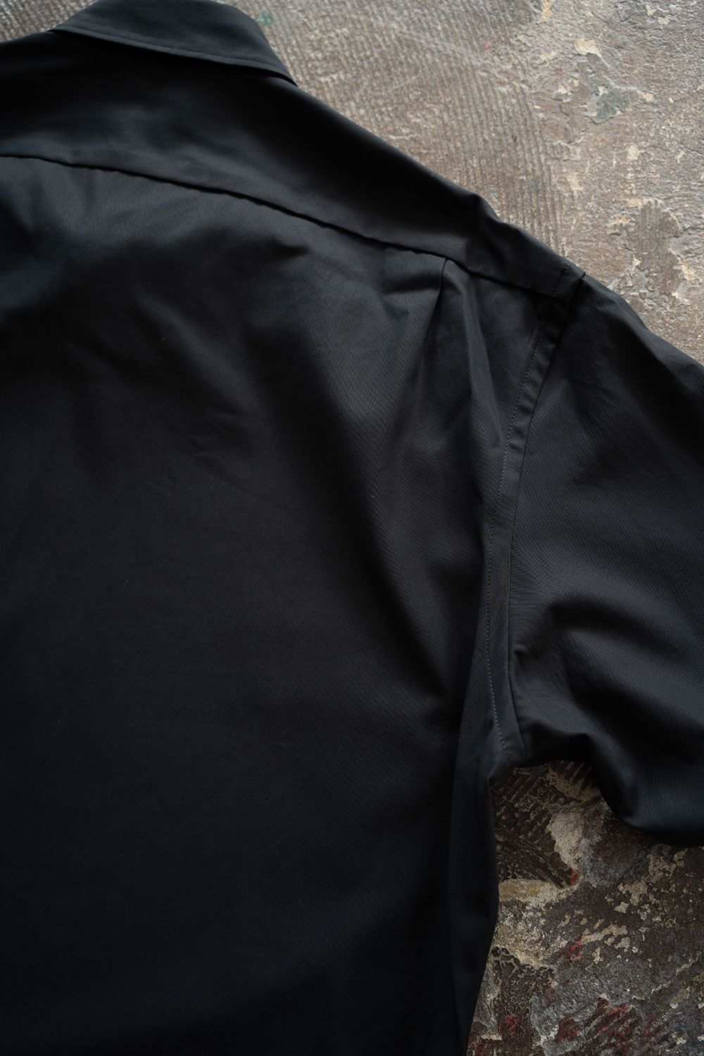 【26AW】コットンギャバジンオーバーシャツ(INK BLACK)