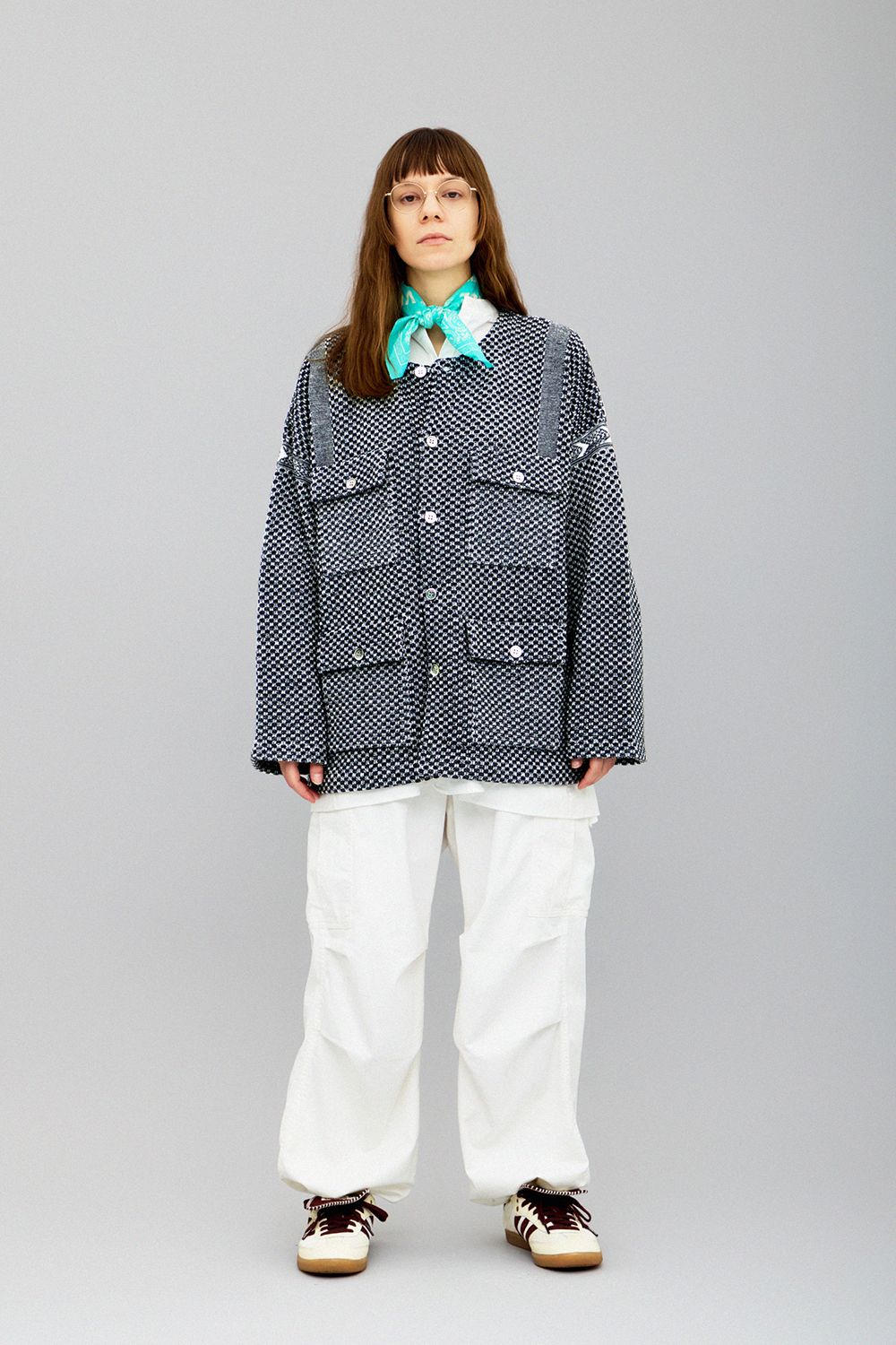 【25AW】Shinsetsu Knit Jacket(MIX GRAY)