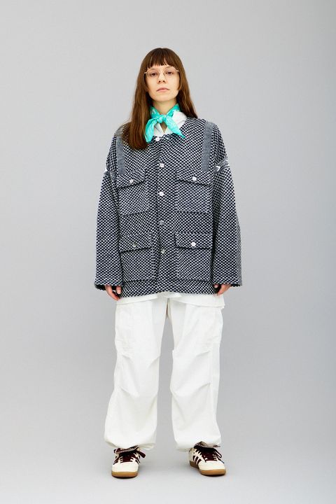 【25AW】Shinsetsu Knit Jacket(MIX GRAY)