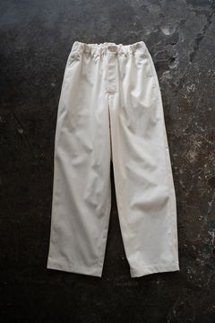 【ラスト1点】【25SS】強撚コットン×ポリエステルイージーパンツ(OFF WHITE)