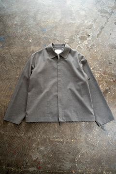 【22SS】強撚ポリエステルジップブルゾン(GRAY)