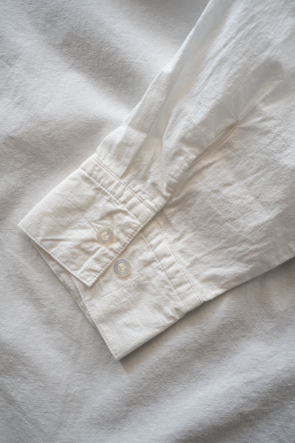 強撚OCブロードシャツ(白)