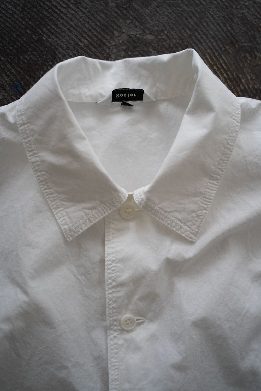 【ラスト1点】【25SS】タイプライター半袖オーバーシャツ(WHITE)