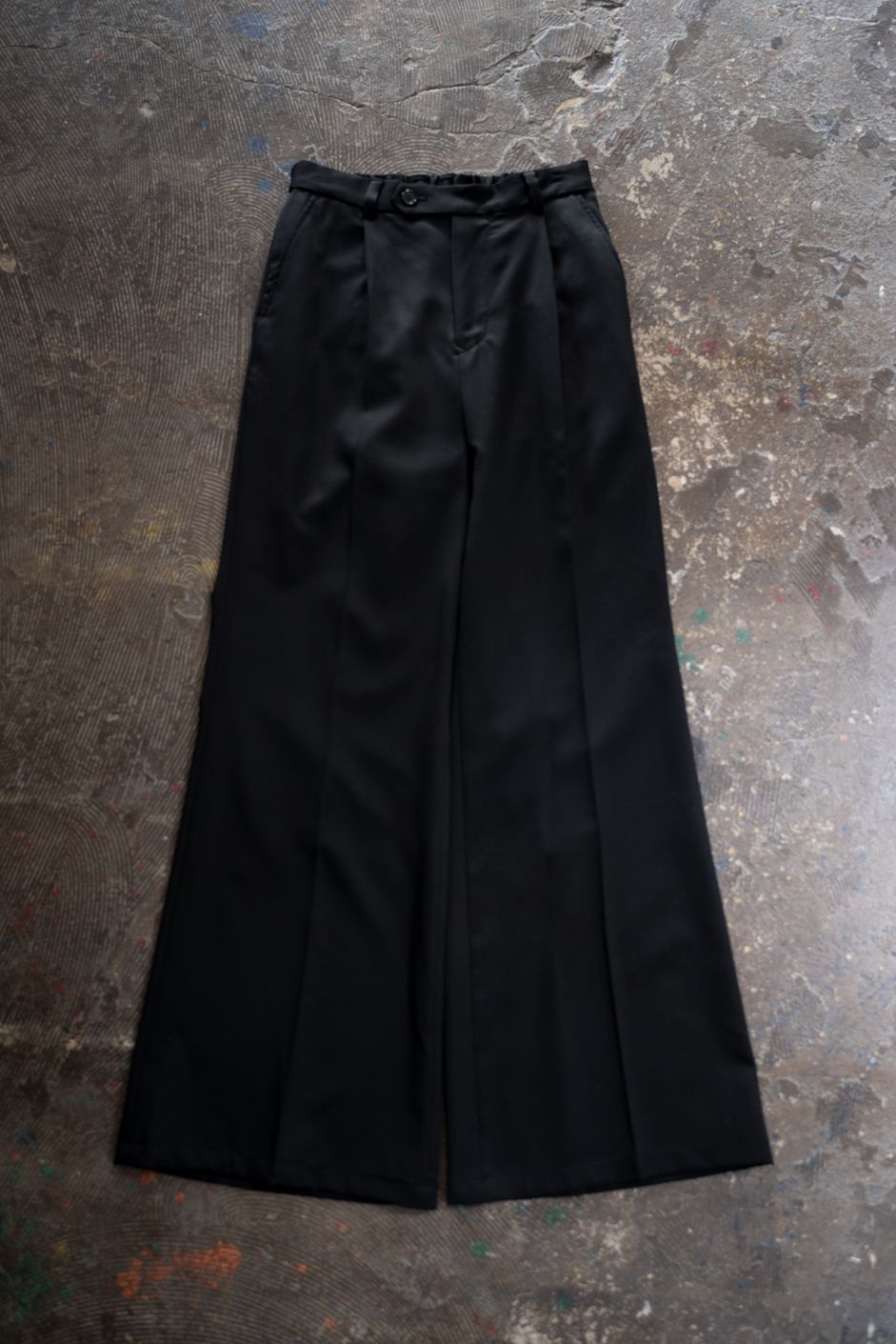 【26AW】Fluid Flare Pants/フルーイドフレアパンツ(BLACK)