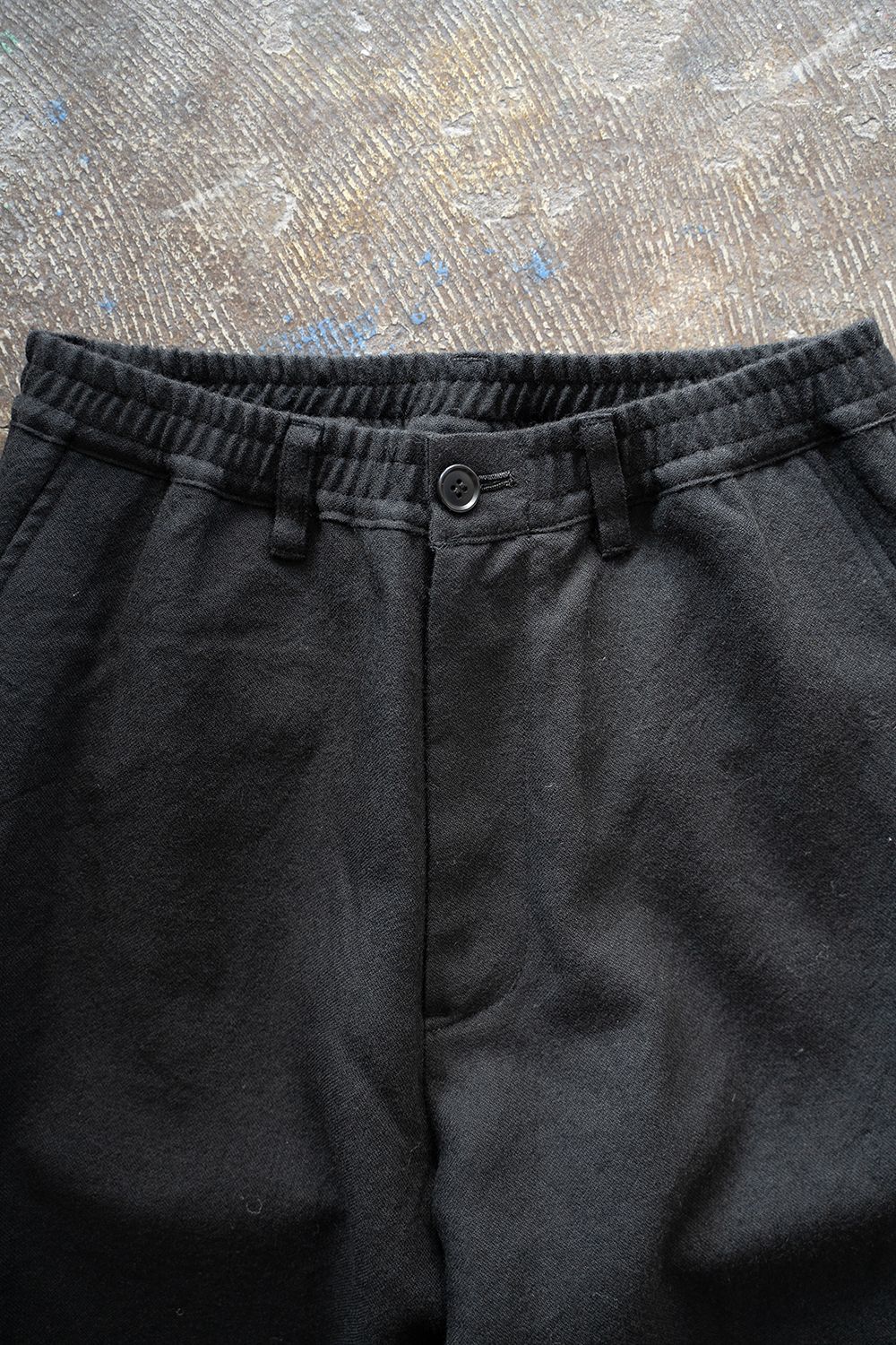 【ラスト1点】【23AW】シェットランドウールイージーパンツ(BLACK)